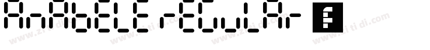 Anabele Regular 字体字体转换